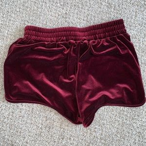 Velvet lounge shorts